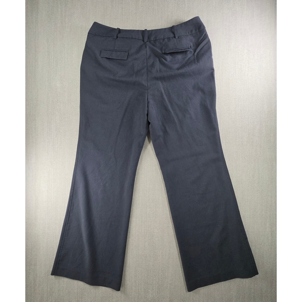 Calvin Klein Dress Pants Women 16 Black Wide Leg Stretch Professional Office - Picture 2 of 16